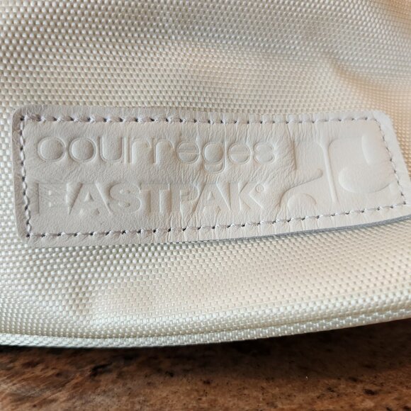 NWT Courreges x Eastpak limited edition crossbody backpack in Ice, dustbag main image 14